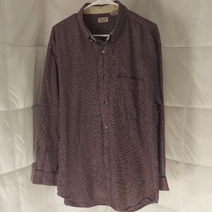 Vintage Bugle Boy red plaid button down Shirt size XXL